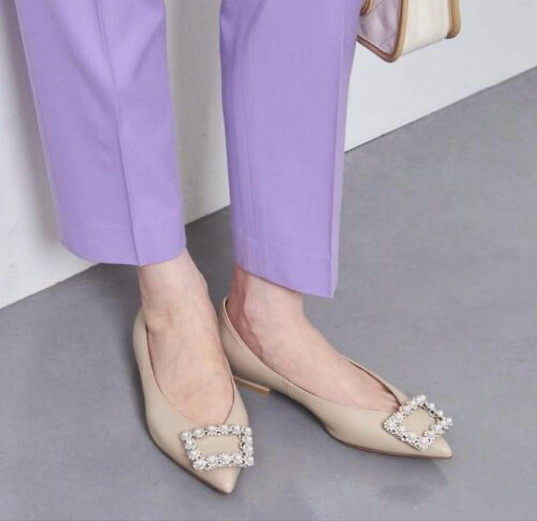 【新品】完売　PIPPICHIC ビジューフラットシューズ アローズ別注