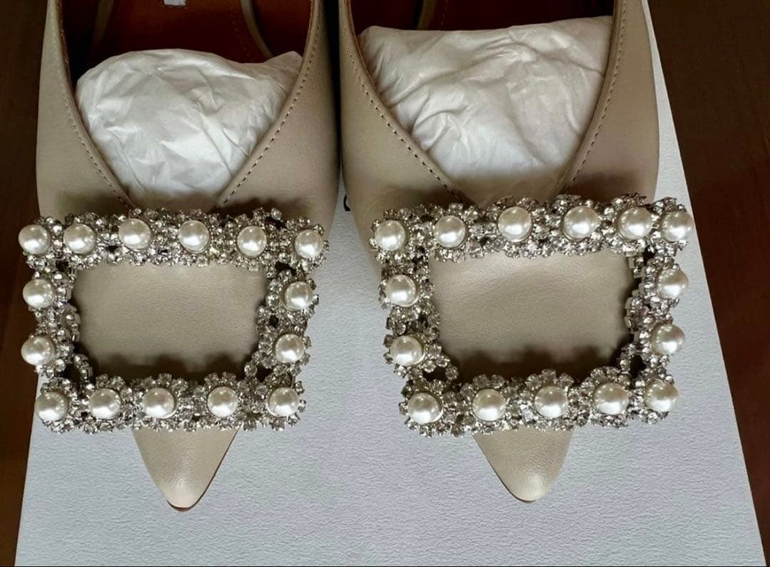 【新品】完売　PIPPICHIC ビジューフラットシューズ アローズ別注