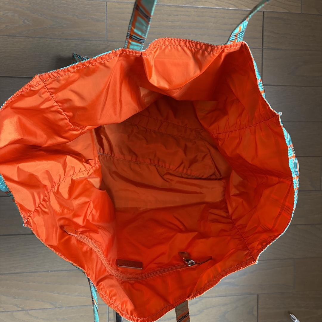 【希少・美品】PRADA プラダ リナイロン チェック柄 トートバッグ