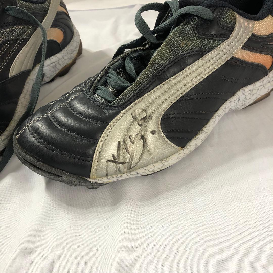 サッカー 三浦知良 キングカズ 直筆サイン 袋付 ヴィッセル神戸 スパイク