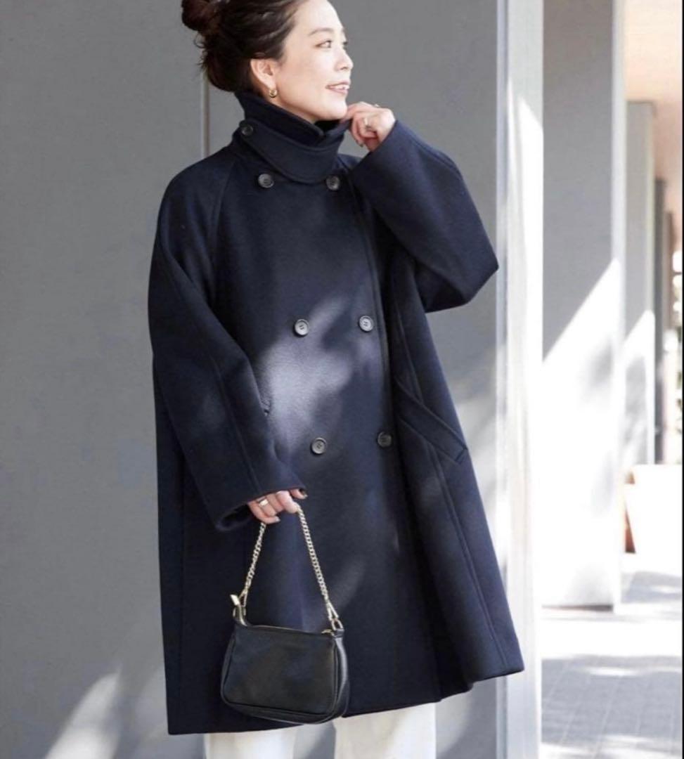 ☆美品☆B.C STOCK シンプリシテェ Wビーバーテントライントレンチコート