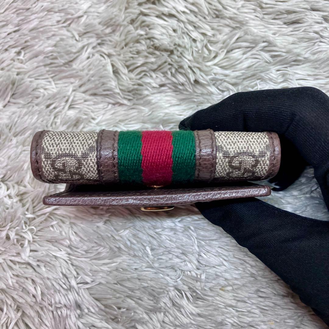 箱付き極美品✨GUCCI 6連キーケース オフディア マーモント シェリーライン