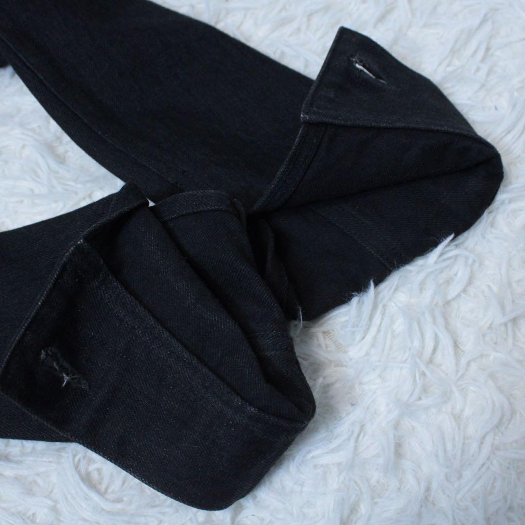 RUDE GALLERY 日本製 ホースハイド 切替トラッカージャケット 黒 4