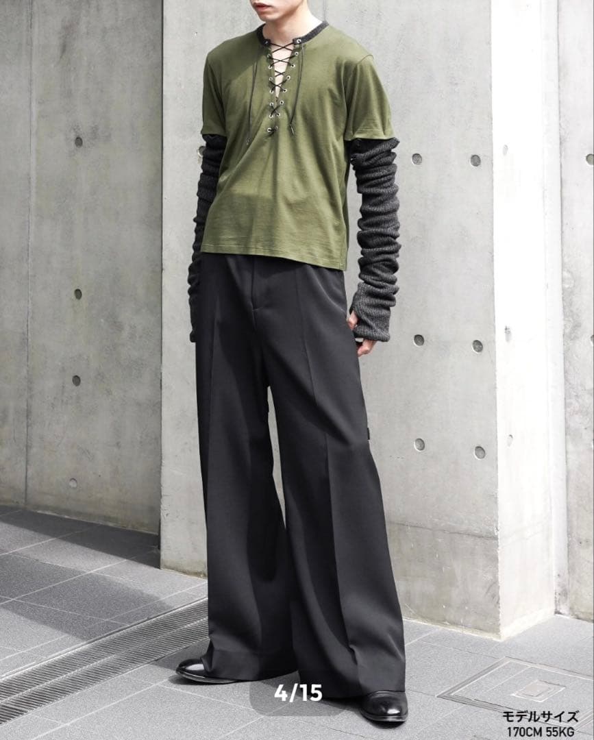 NEW OLD AW25 RIB SLEEVE TOP サイズ44