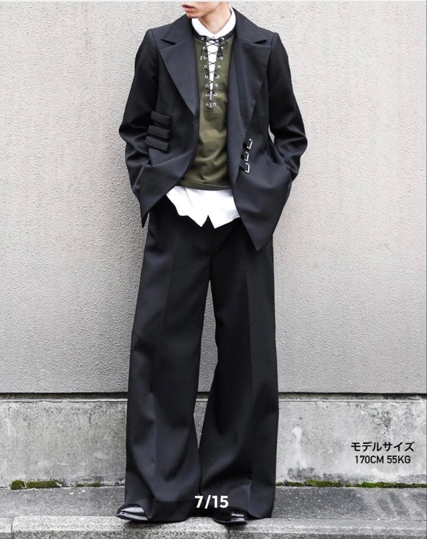 NEW OLD AW25 RIB SLEEVE TOP サイズ44