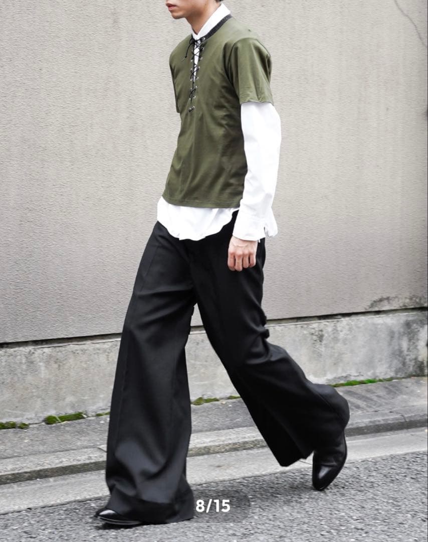 NEW OLD AW25 RIB SLEEVE TOP サイズ44