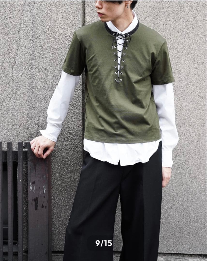 NEW OLD AW25 RIB SLEEVE TOP サイズ44