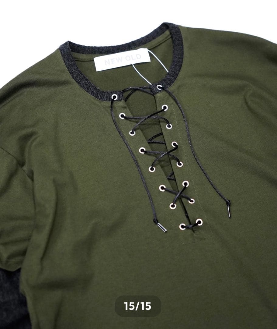 NEW OLD AW25 RIB SLEEVE TOP サイズ44