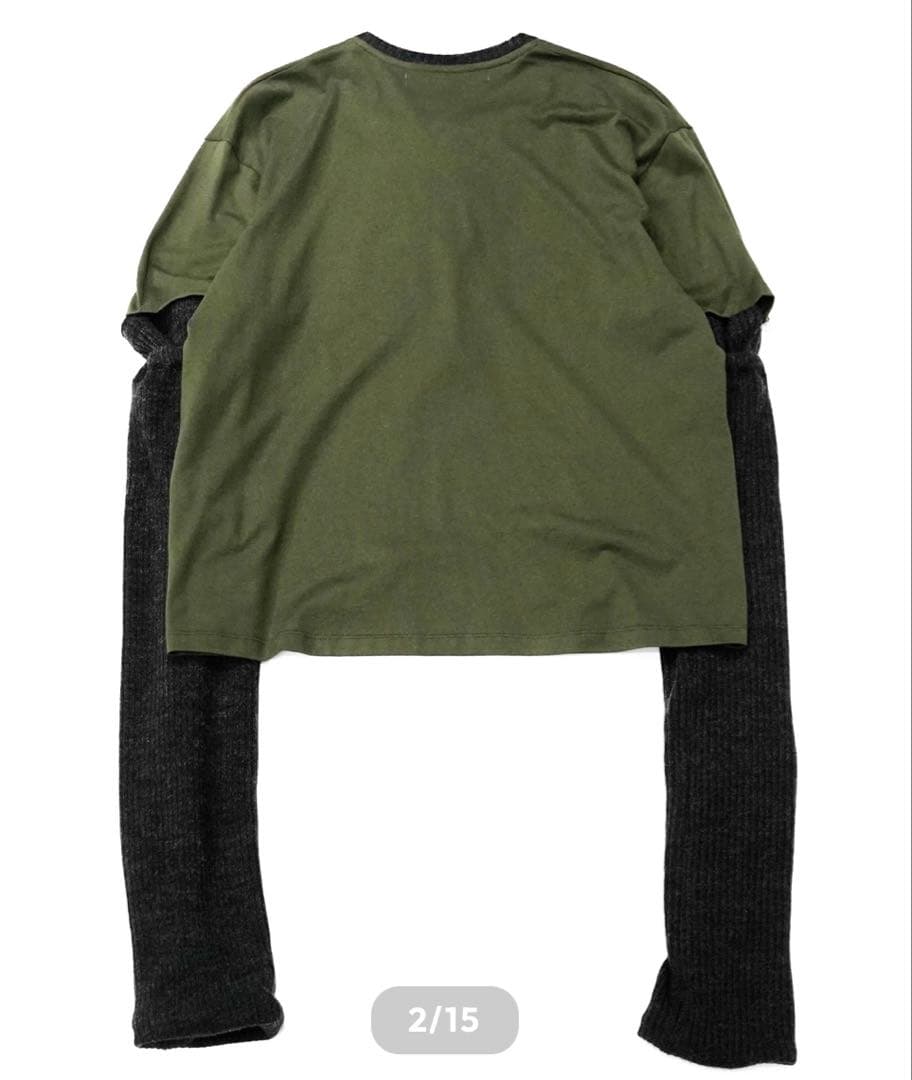 NEW OLD AW25 RIB SLEEVE TOP サイズ44