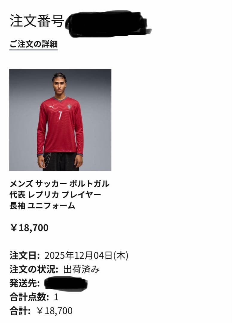 Puma ポルトガル代表ユニフォーム ロナウド 7 サイズL
