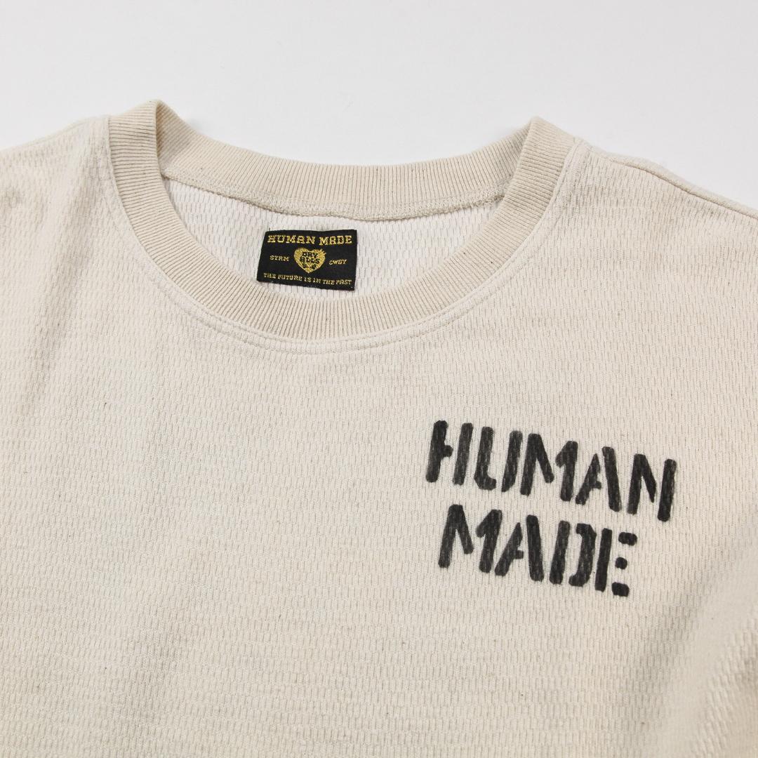 美品 HUMAN MADE 24AW サーマル ロングスリーブTシャツ XXL