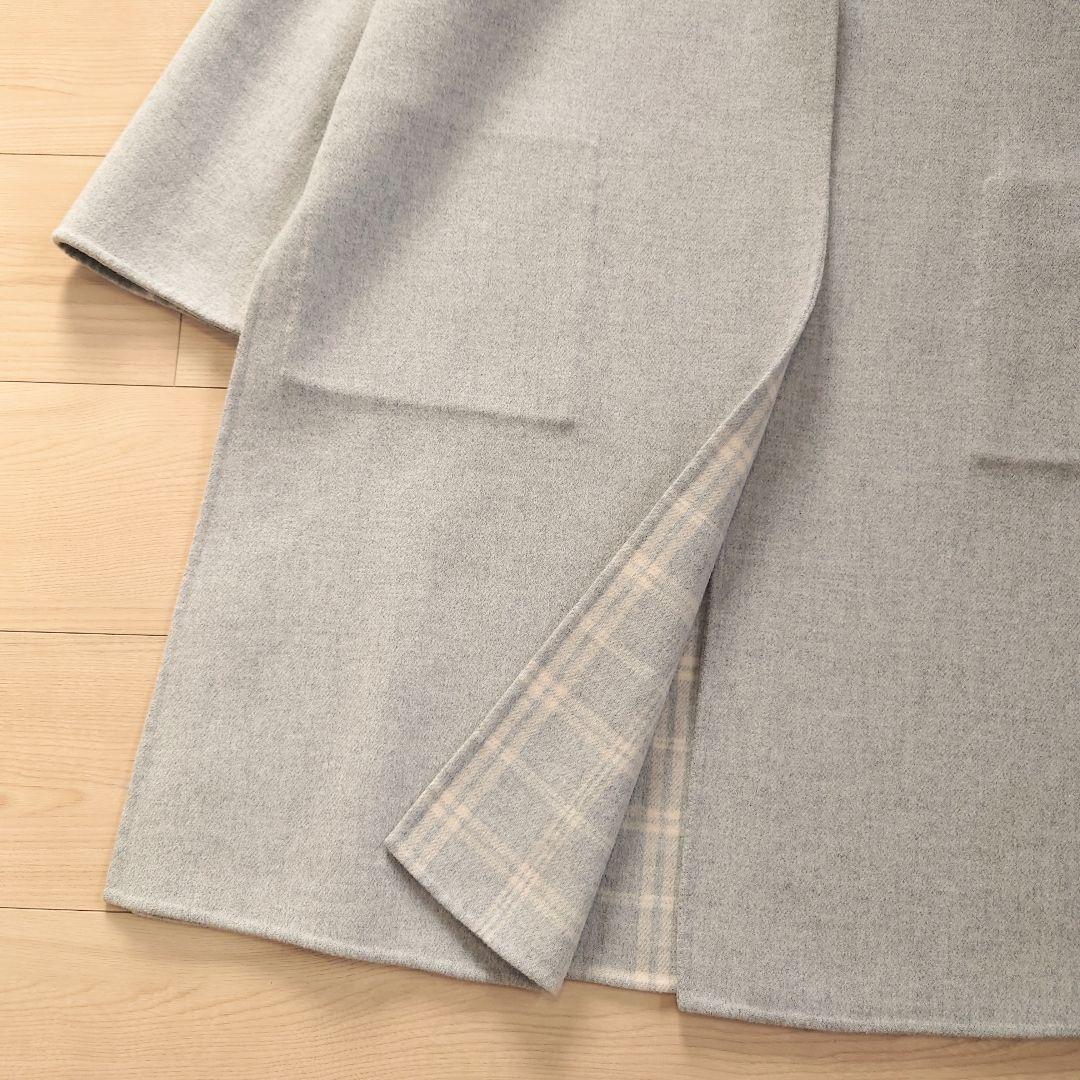 Max Mara　フーディ ピュアヴァージンウールロングコート　リバーシブル