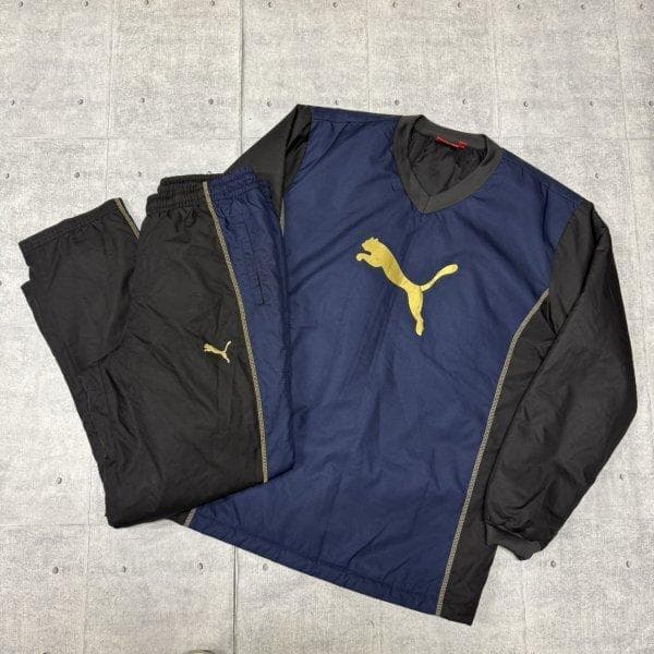 極美品 PUMA 中綿ピステ セットアップ ウィンドブレーカー Vネック プーマ