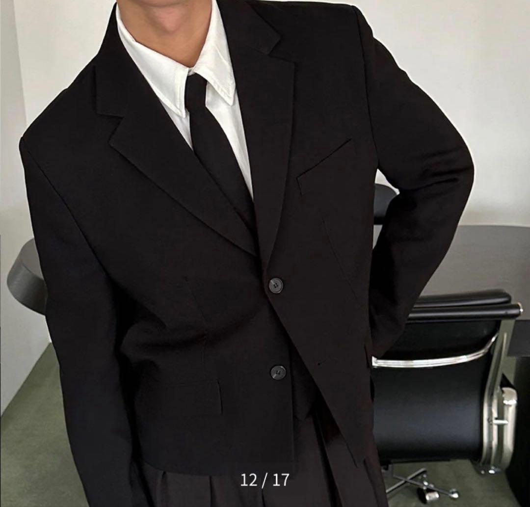 ASCLo ユースオーバーフィットクロップブレザー