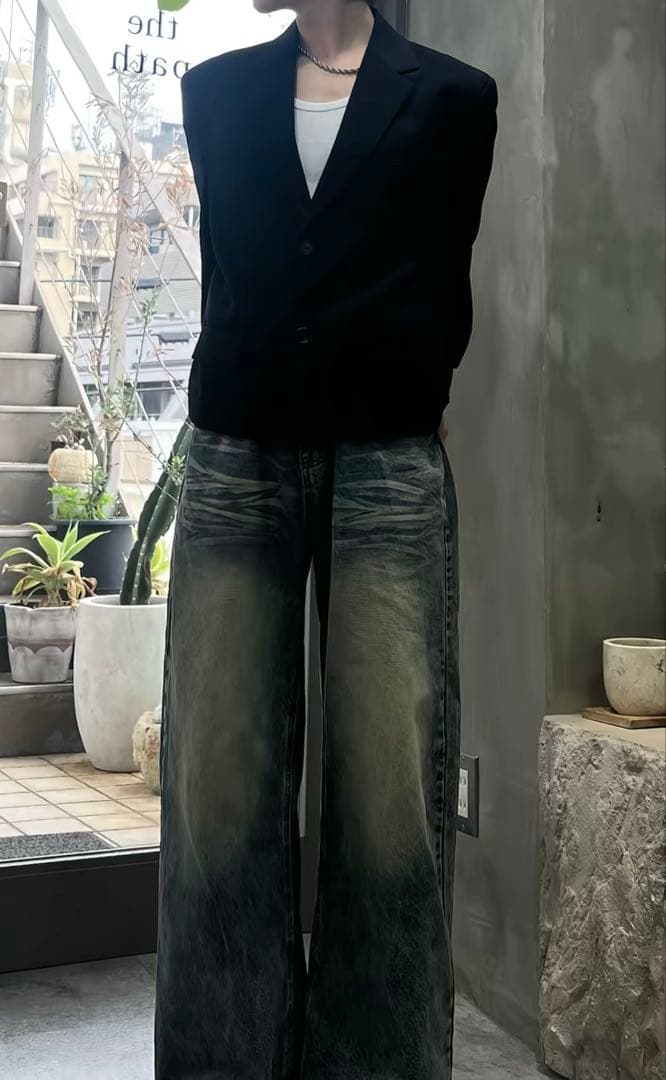 ASCLo ユースオーバーフィットクロップブレザー