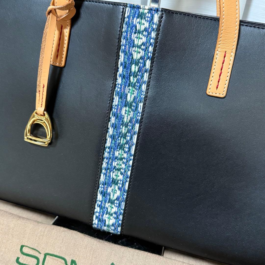 ⭐️未使用⭐️ ソメスサドル　優佳良織　ハンドバッグ　コラボバッグ　レザー　黒