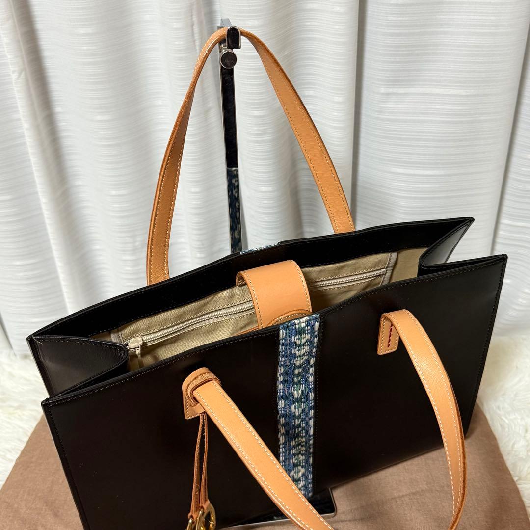 ⭐️未使用⭐️ ソメスサドル　優佳良織　ハンドバッグ　コラボバッグ　レザー　黒