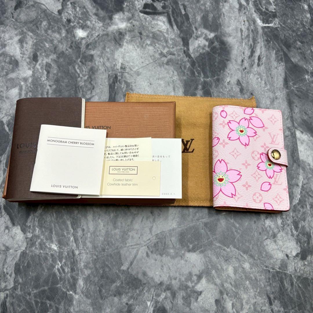 未使用級✨ レア✨ルイヴィトン 村上隆チェリーブロッサムアジェンダミニ手帳カバー
