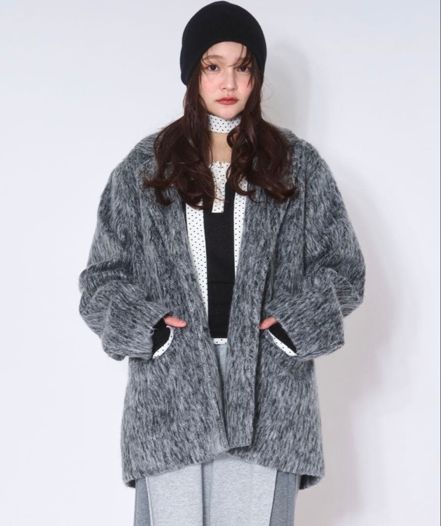 loin nuit shaggy coat シャギーコート