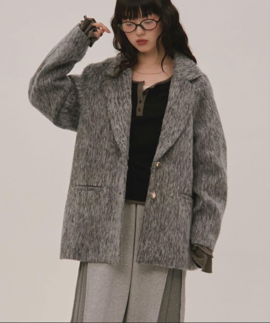loin nuit shaggy coat シャギーコート