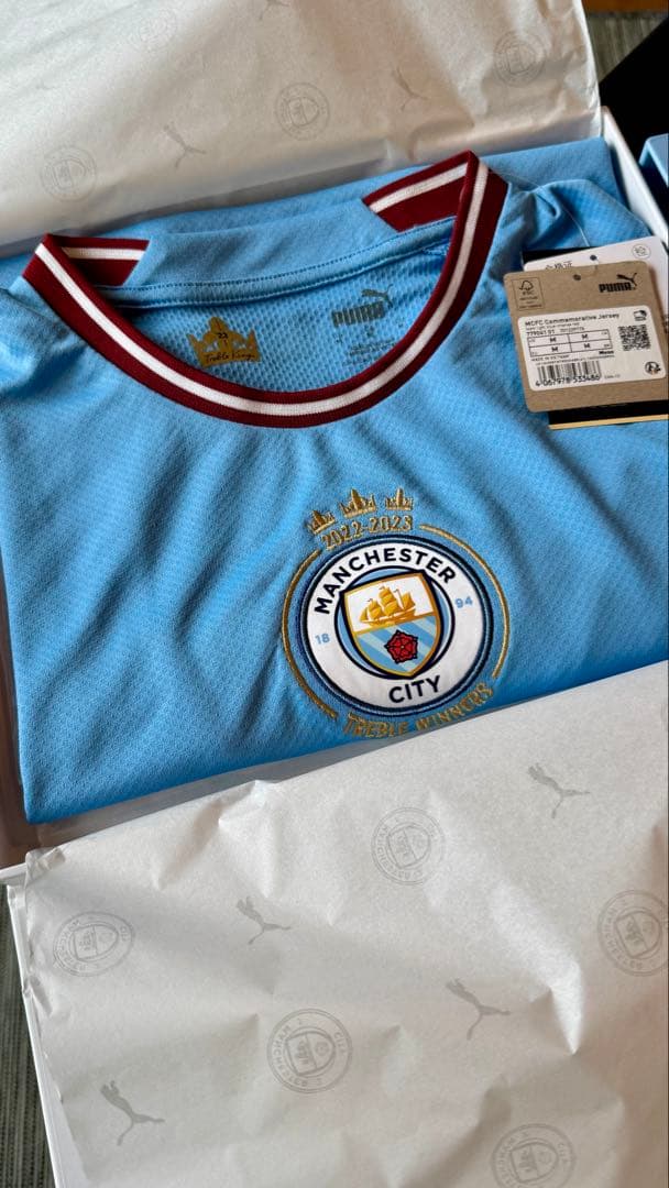 マンチェスター・シティ トレブル記念　US Mサイズ