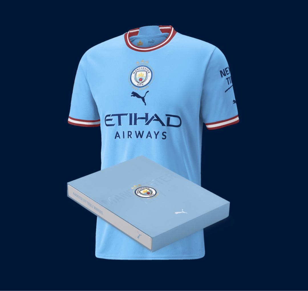 マンチェスター・シティ トレブル記念　US Mサイズ