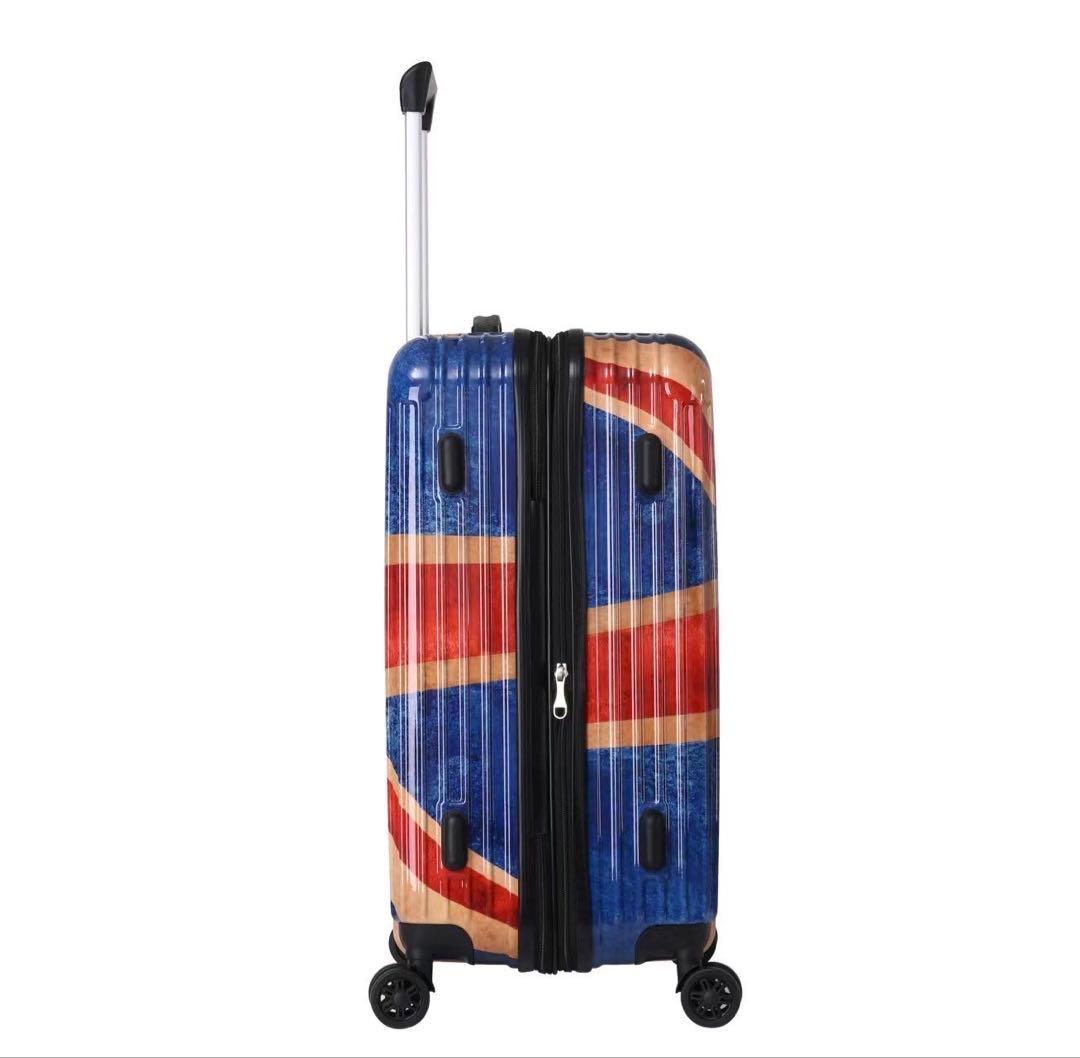 キャリーケース　スーツケース　ユニオンジャック柄　新品　容量アップ　Mサイズ