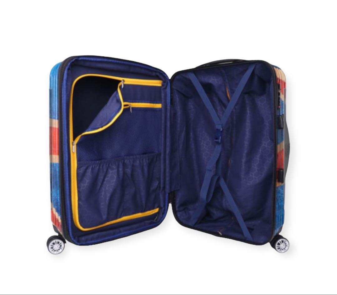 キャリーケース　スーツケース　ユニオンジャック柄　新品　容量アップ　Mサイズ