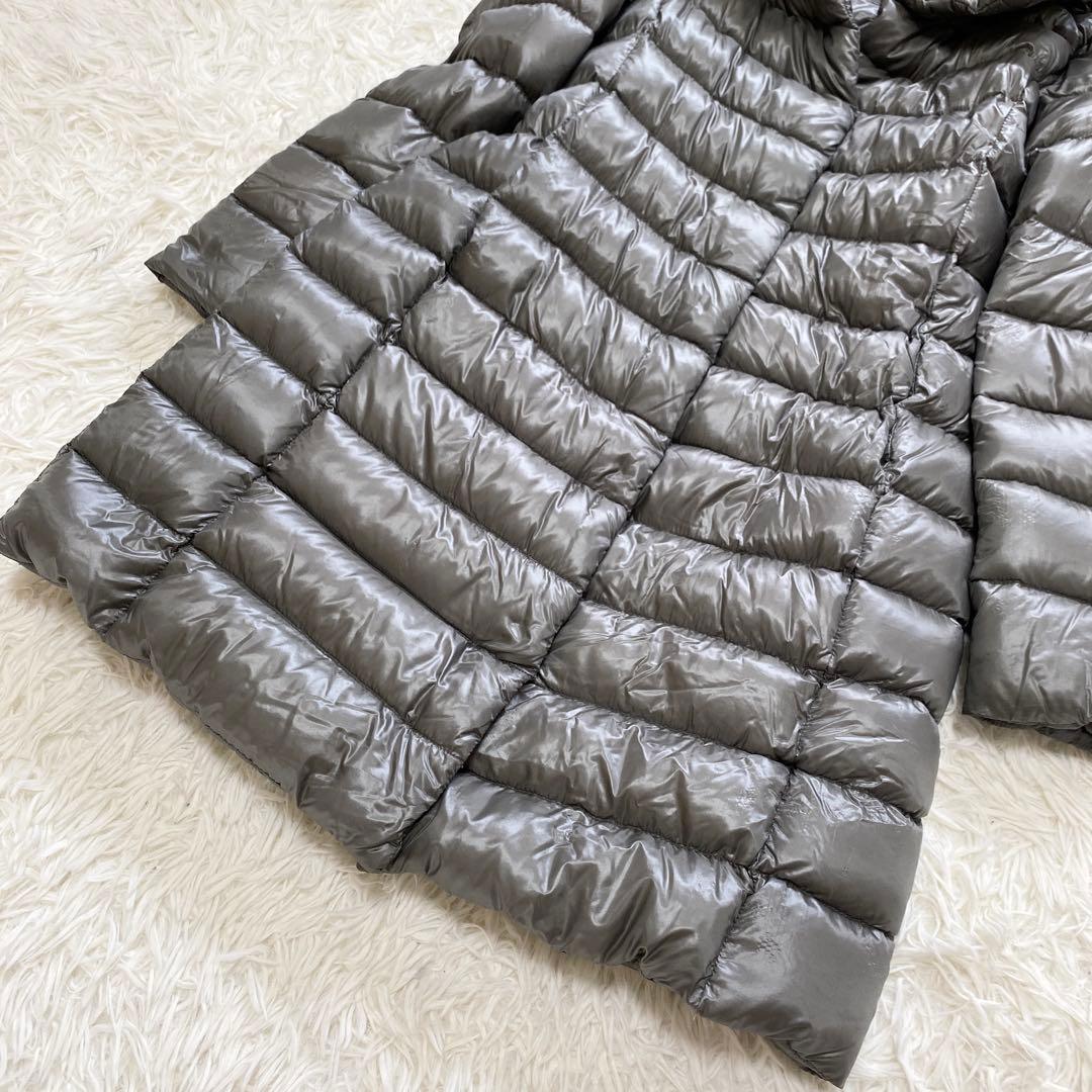 【美品】HERNO ヘルノ ロングダウンコート グースダウン95% グレー 40