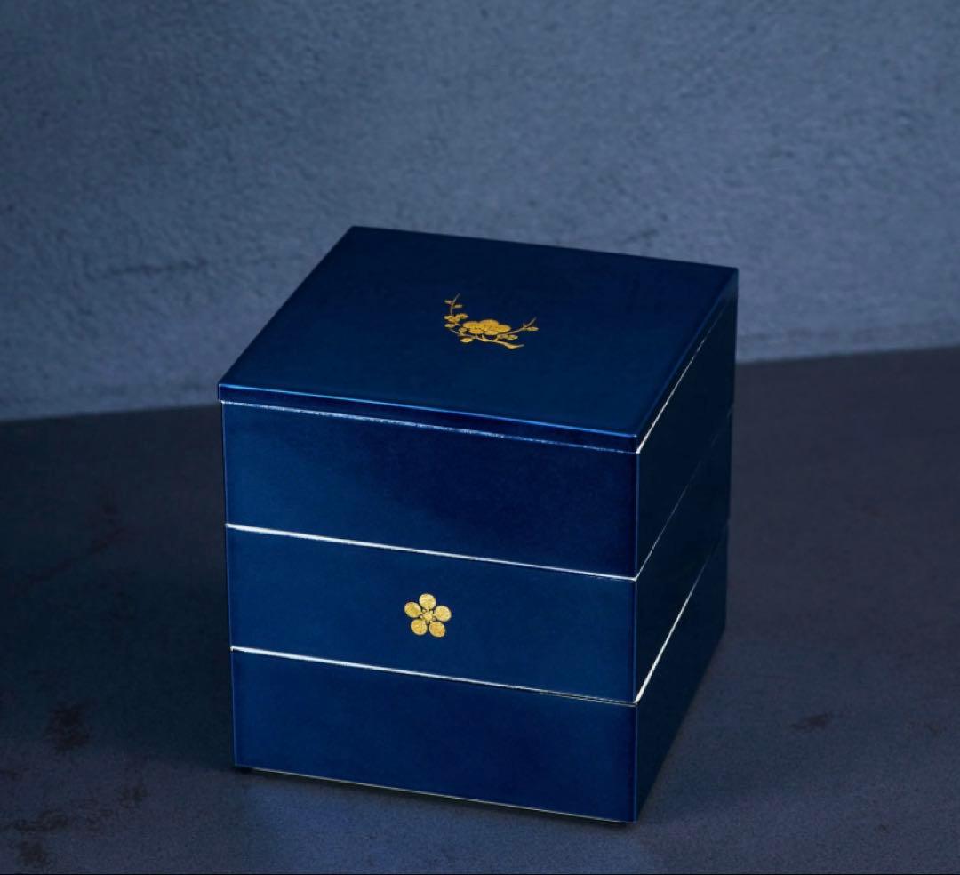 金沢ブランド　箔一　お重箱 DEEP BLUE 正規品