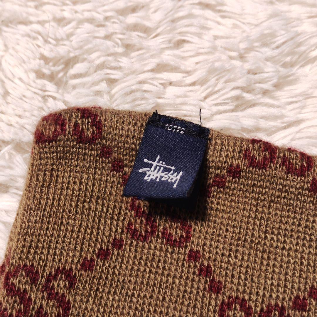 小物 old stussy monogram muffler