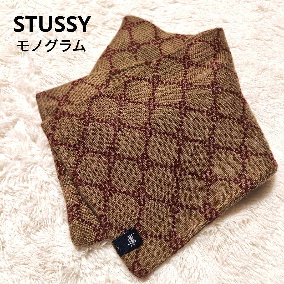 小物 old stussy monogram muffler