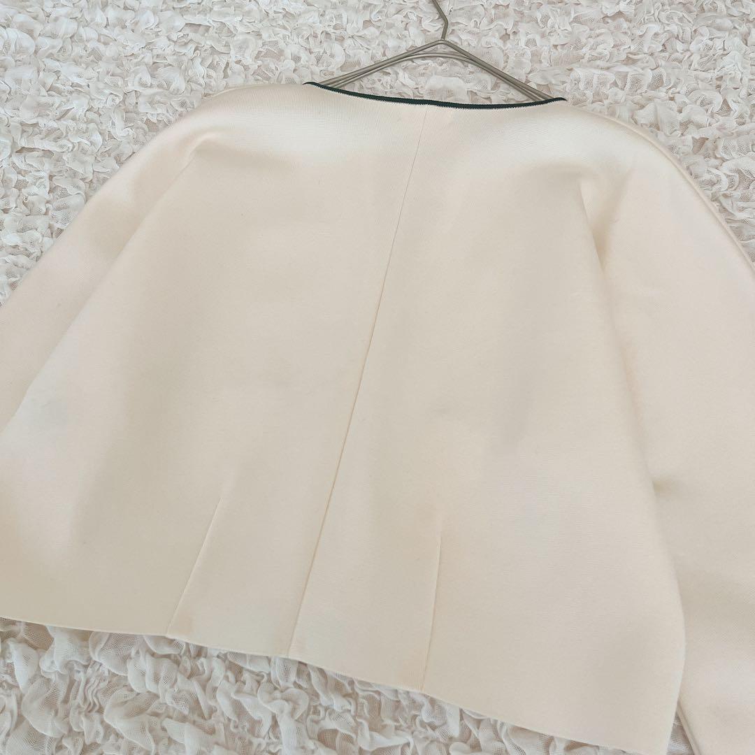 新品未使用 タグ付 ボールジィ ミラノリブクルーネックカーディガン トゥモロー