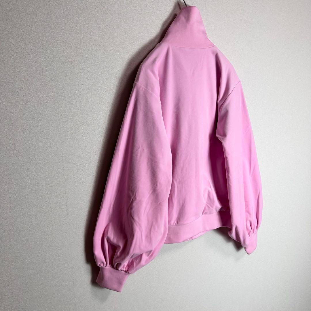 美品　アディダス　ジャージ　ベロア　バルーンスリーブ　ピンク　グリーン　M