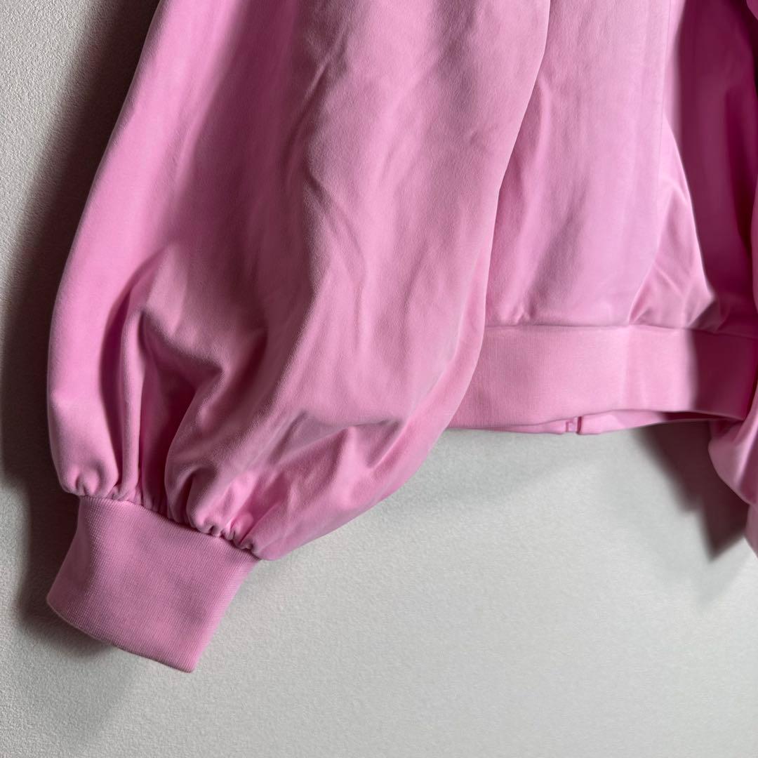 美品　アディダス　ジャージ　ベロア　バルーンスリーブ　ピンク　グリーン　M