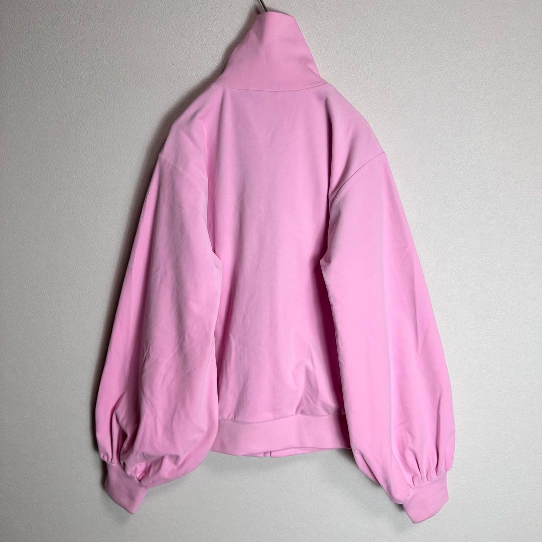 美品　アディダス　ジャージ　ベロア　バルーンスリーブ　ピンク　グリーン　M