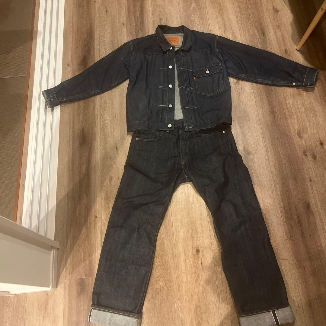 激レア】超愛用　復刻Levis 1947年モデル　デニムセットアップ多少値下げ可