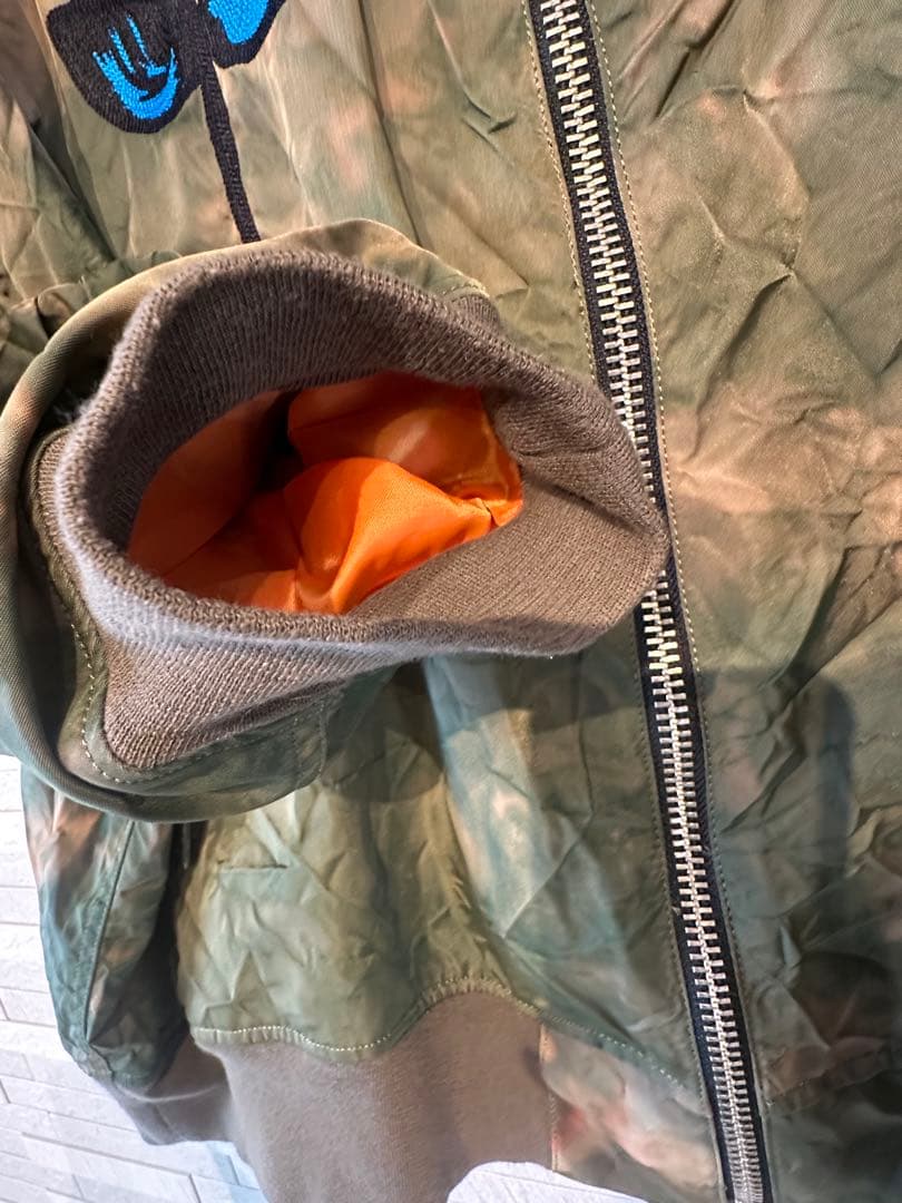 KIDILL 花柄刺繍 MA-1ジャケット