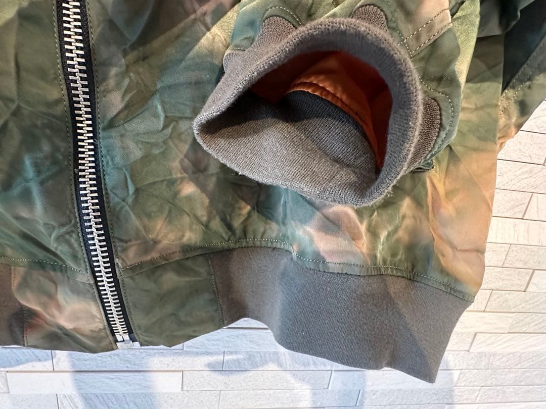 KIDILL 花柄刺繍 MA-1ジャケット