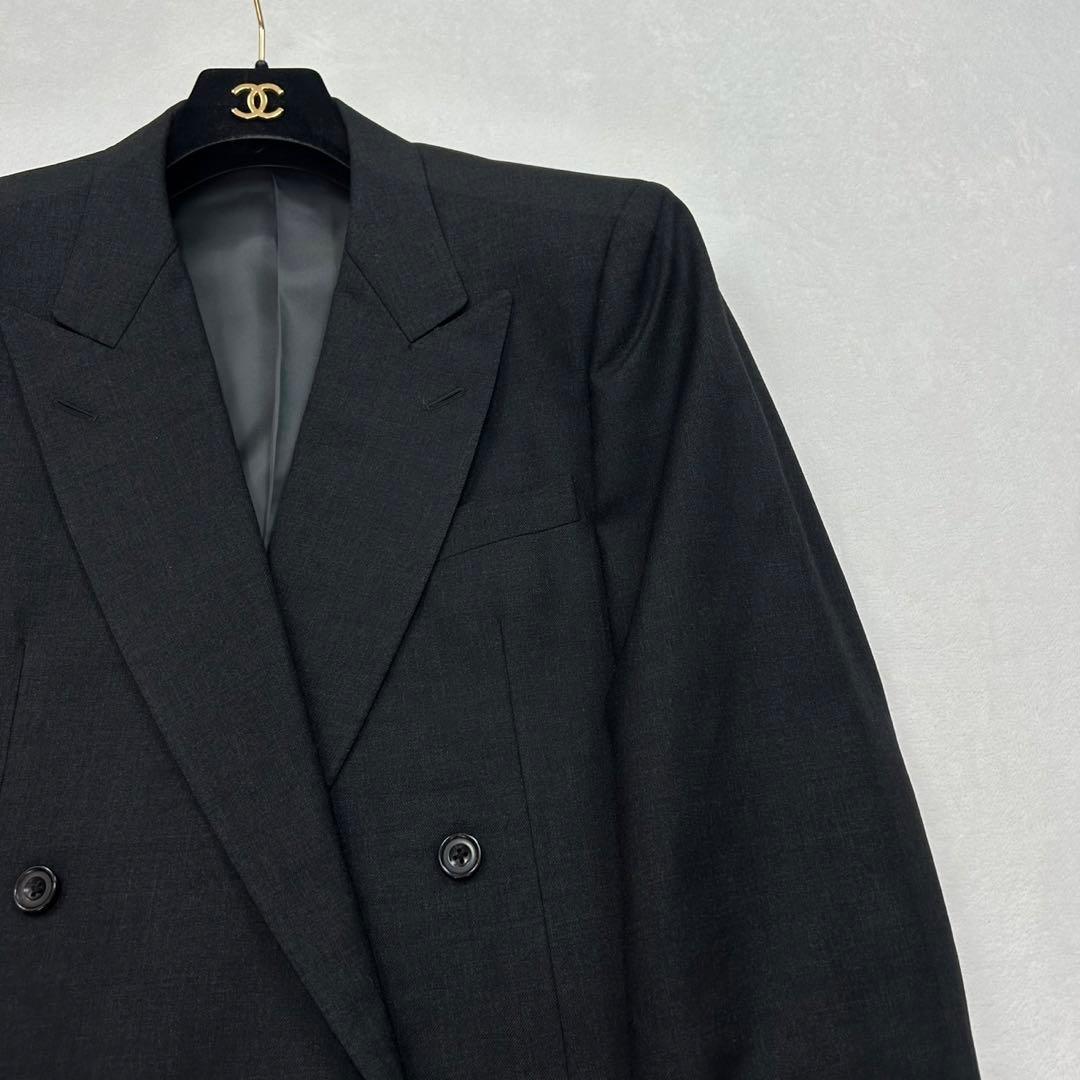 E705 XL AB6 バーバリー ダブル ラムウール混 スーツ 上下 メンズ