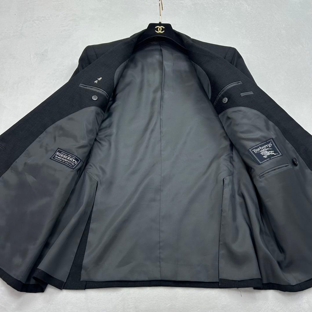 E705 XL AB6 バーバリー ダブル ラムウール混 スーツ 上下 メンズ