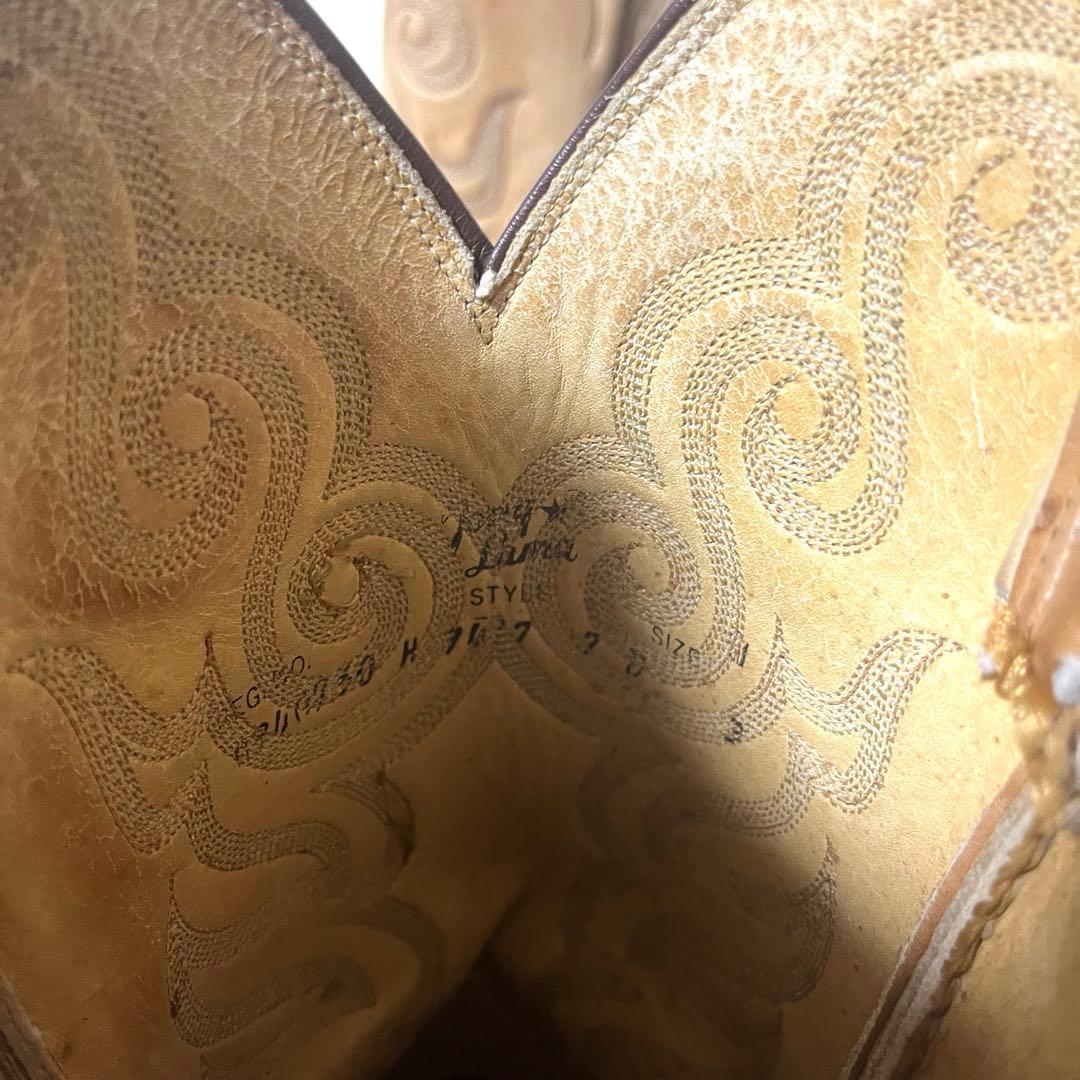 USA製 古着 60's 70's トニーラマ ウエスタンブーツ グッドフェード