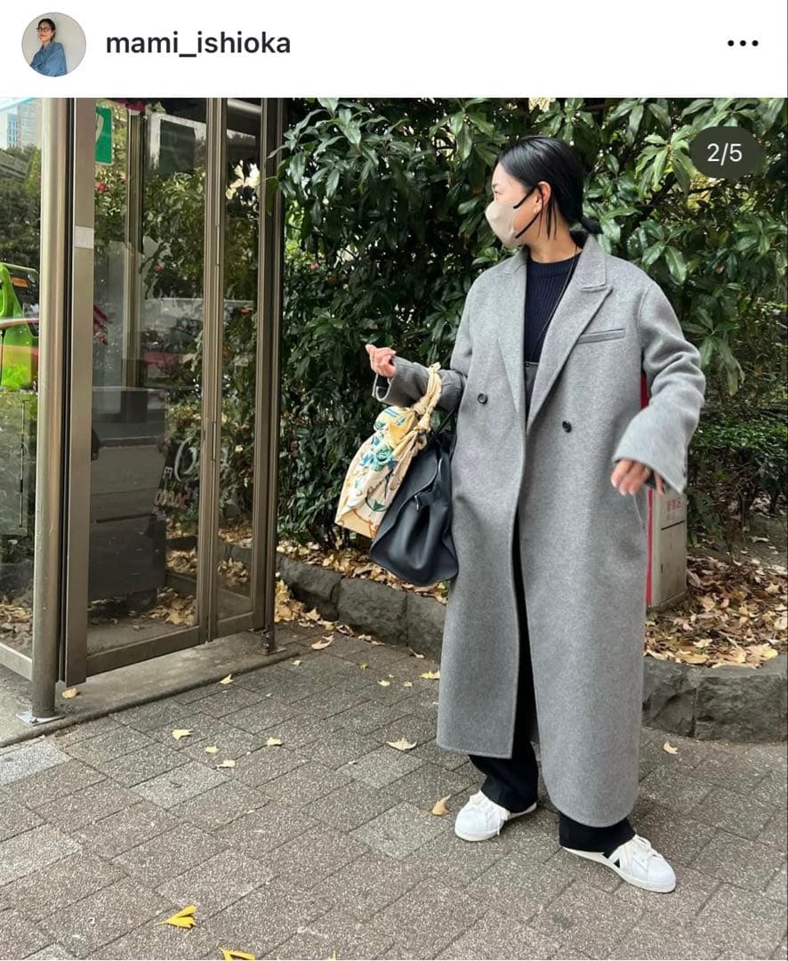 na.e ブラウン チェスターコート