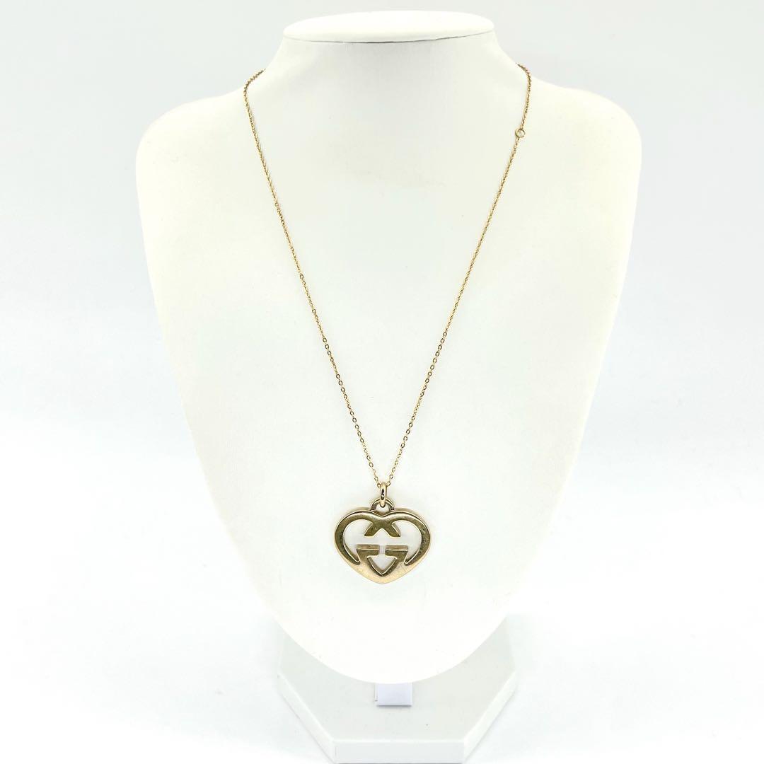 【美品】GUCCI　ネックレス　アクセサリー　ゴールド　ラブリーハート
