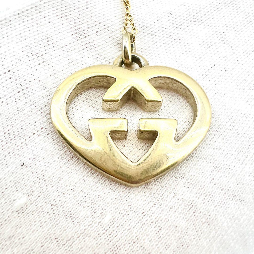 【美品】GUCCI　ネックレス　アクセサリー　ゴールド　ラブリーハート