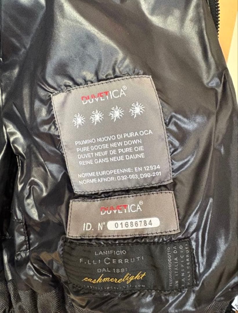 特価 デュベティカ FEBEDUE チェルッティ ダウンベスト グレー 42