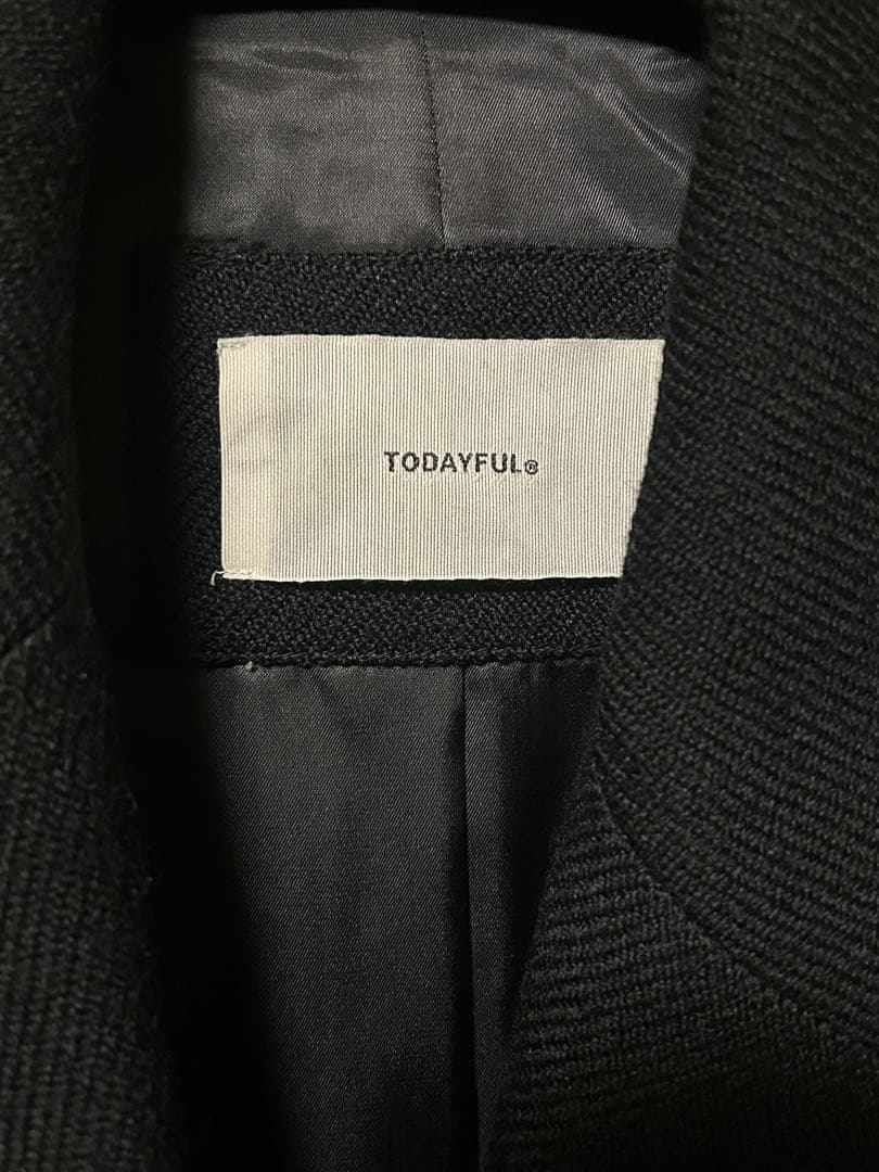 最終値下げ　TODAYFUL トゥディフル　新作　新品　ウールコート　ブラック