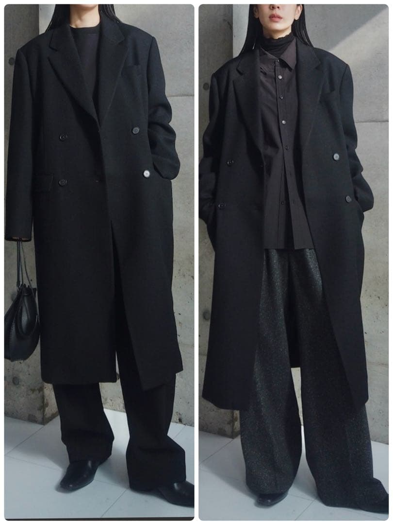 最終値下げ　TODAYFUL トゥディフル　新作　新品　ウールコート　ブラック