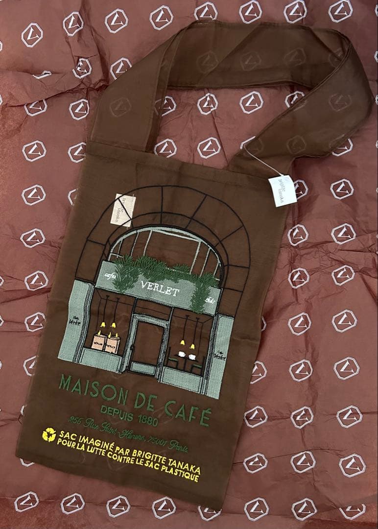 BRIGITTE TANAKA トートバッグ ♡パリ限定カフェヴェルレ★コラボ