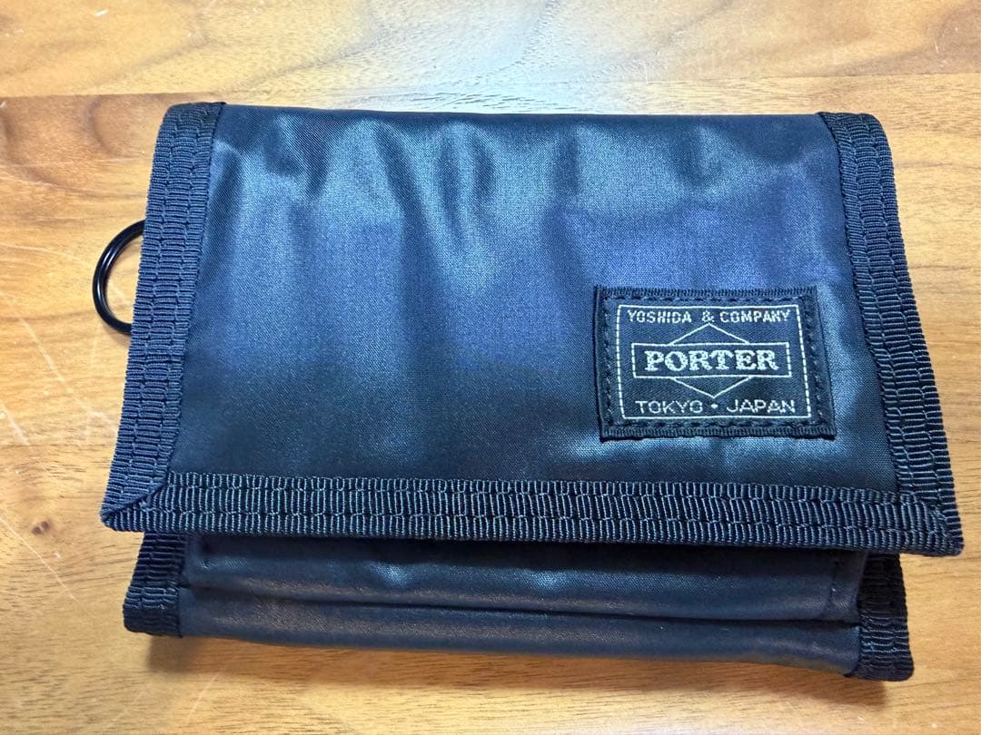 PORTER ブラック 三つ折り財布